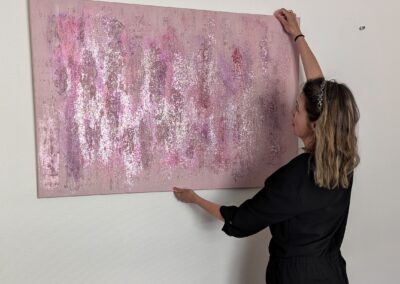 Rose'nd Pink Collection catherine pasquali art moderne abstrait féminité