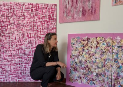 catherine pasquali rose'nd pink artiste art modern et abstrait